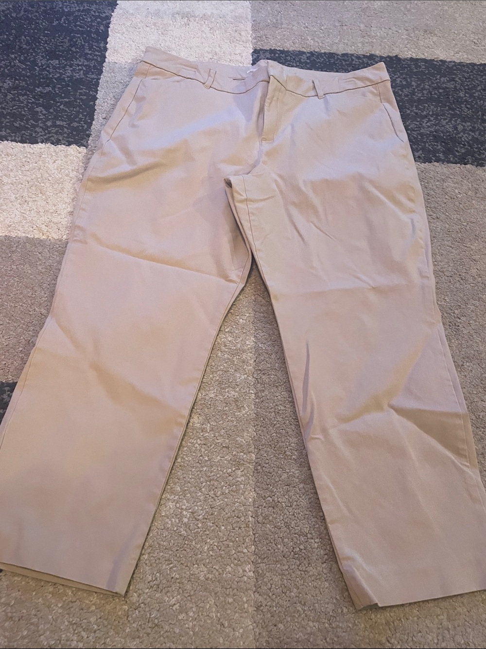 Old Navy Women's Cropped Khaki Ankle Pants - Light Tan